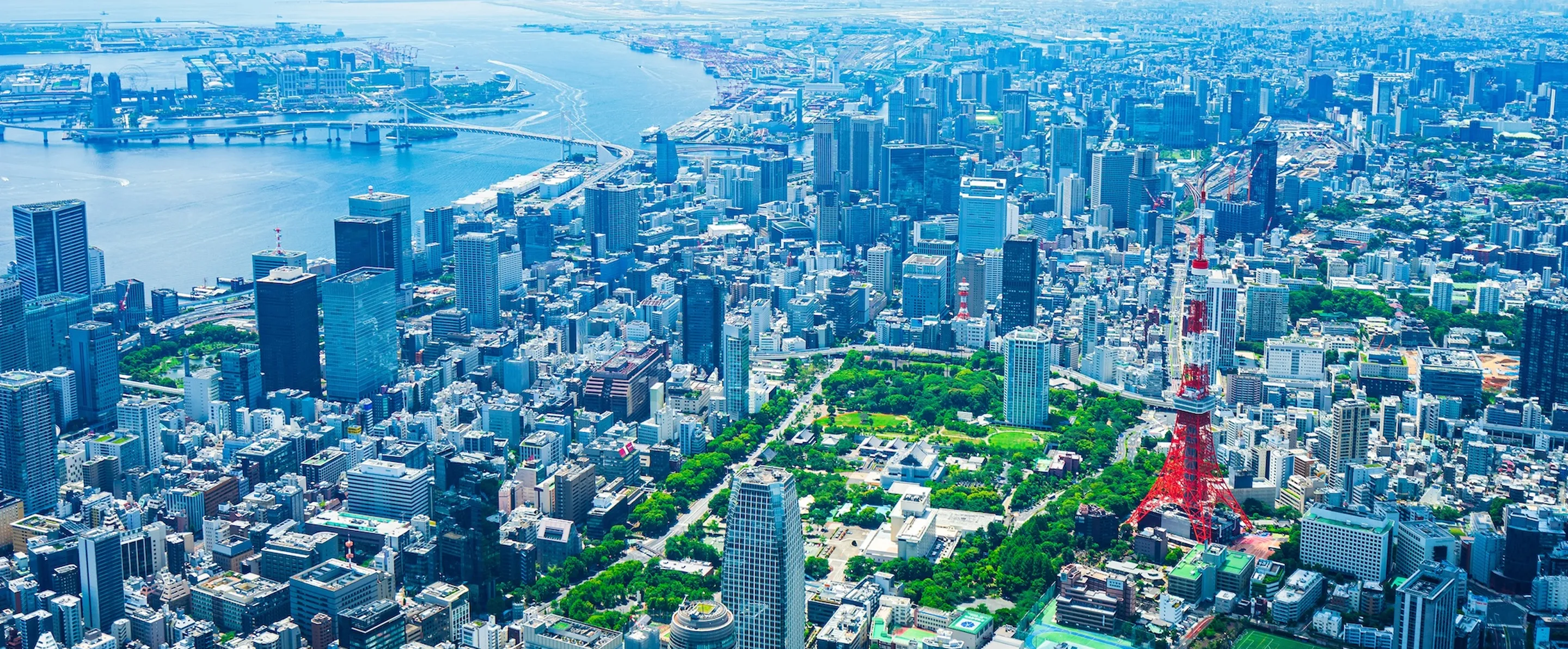 東京のダイナミックな都市景観